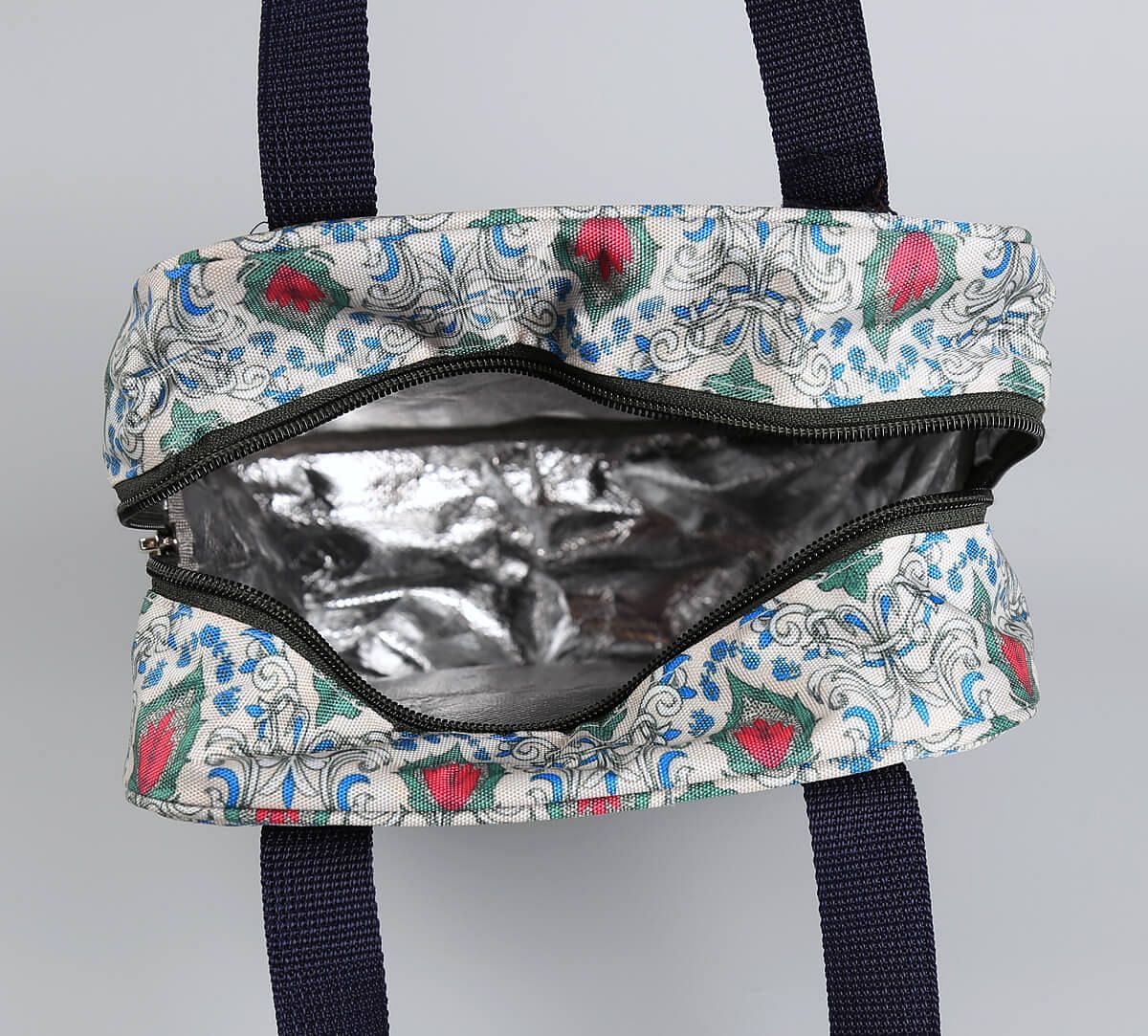 India Circus by Krsnaa Mehta Rosebuds of Damask Insulated Lunch Bag