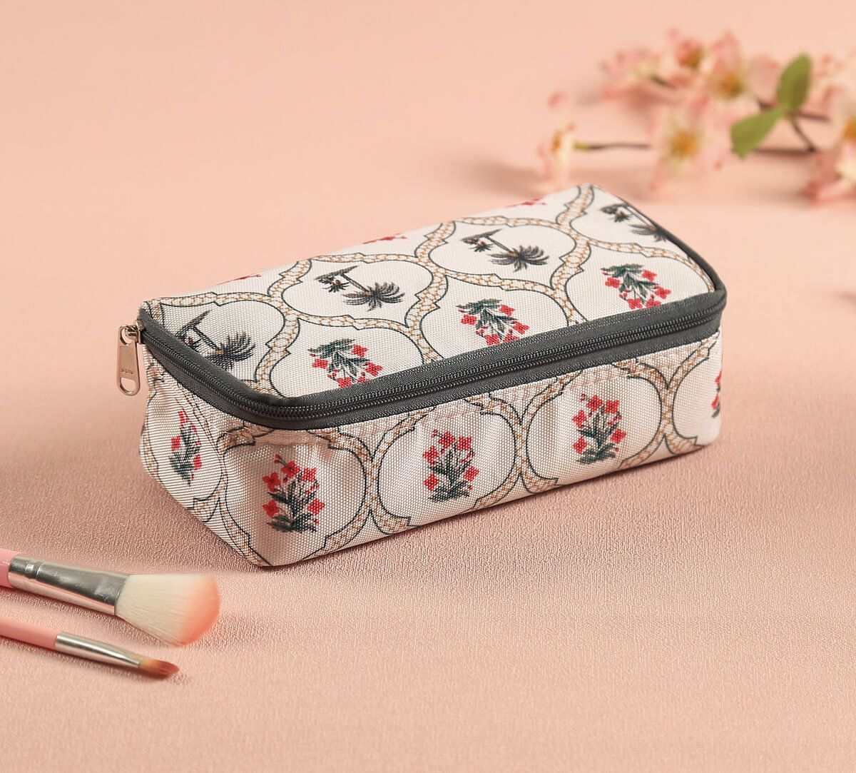 India Circus by Krsnaa Mehta Tropic Tryst Cosmetic Pouch