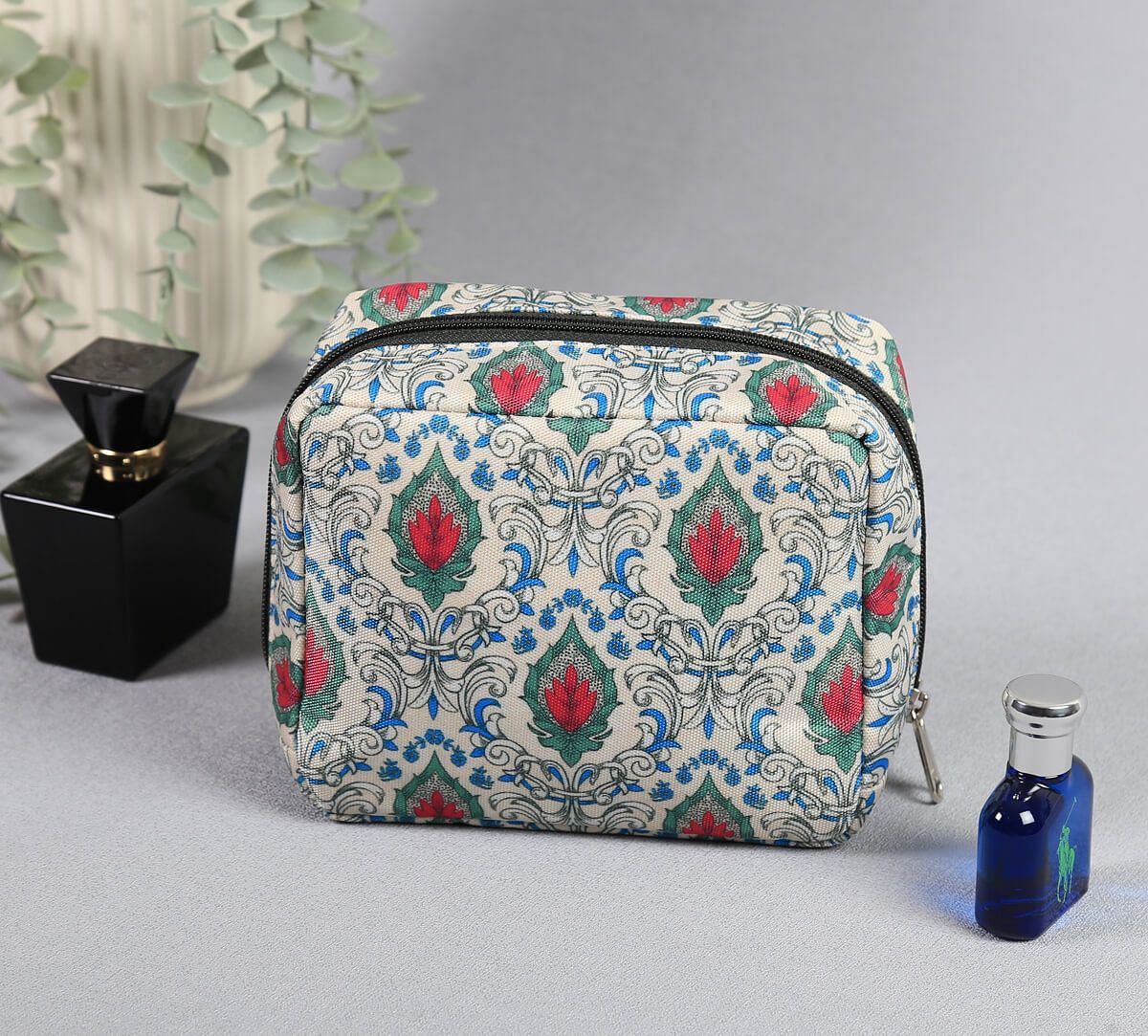India Circus by Krsnaa Mehta Rosebuds of Damask Travel Pouch