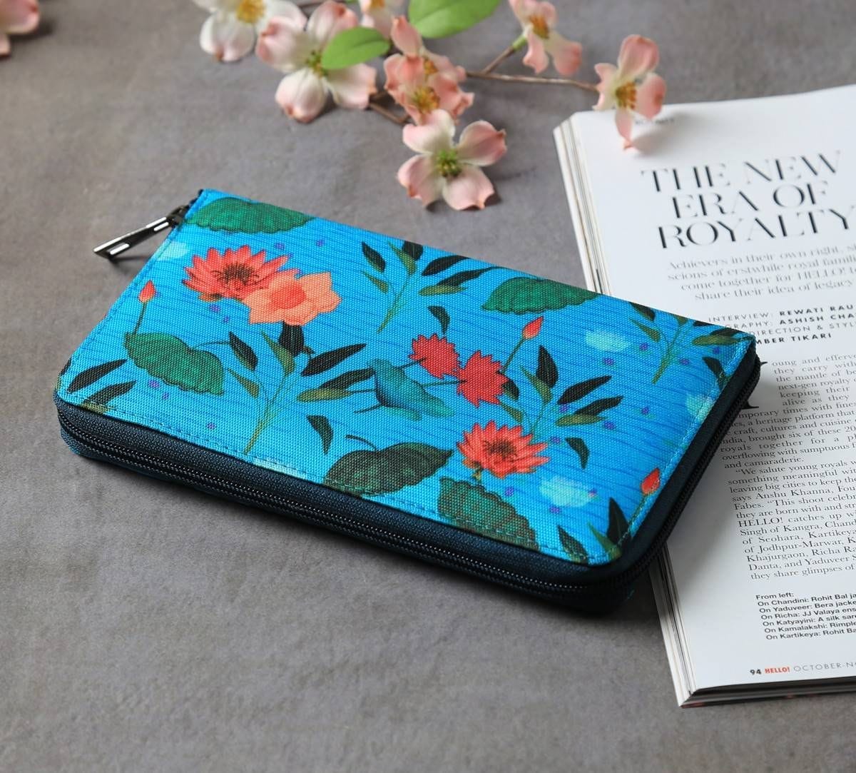 India Circus by Krsnaa Mehta Blossomy Mosaic Zipper Wallet