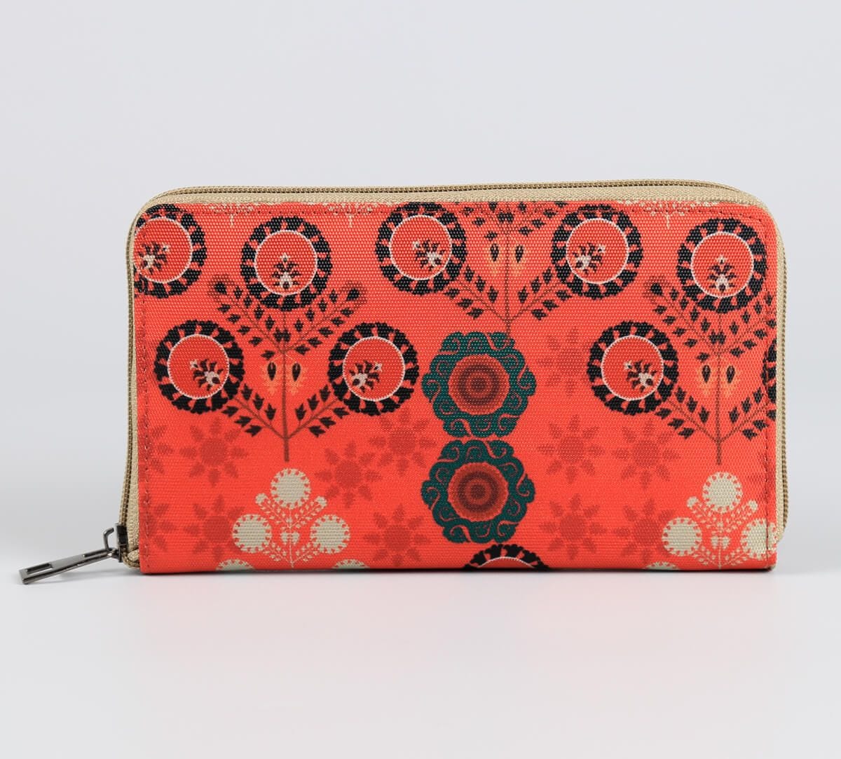 India Circus by Krsnaa Mehta Raceme Rosettes Zipper Wallet