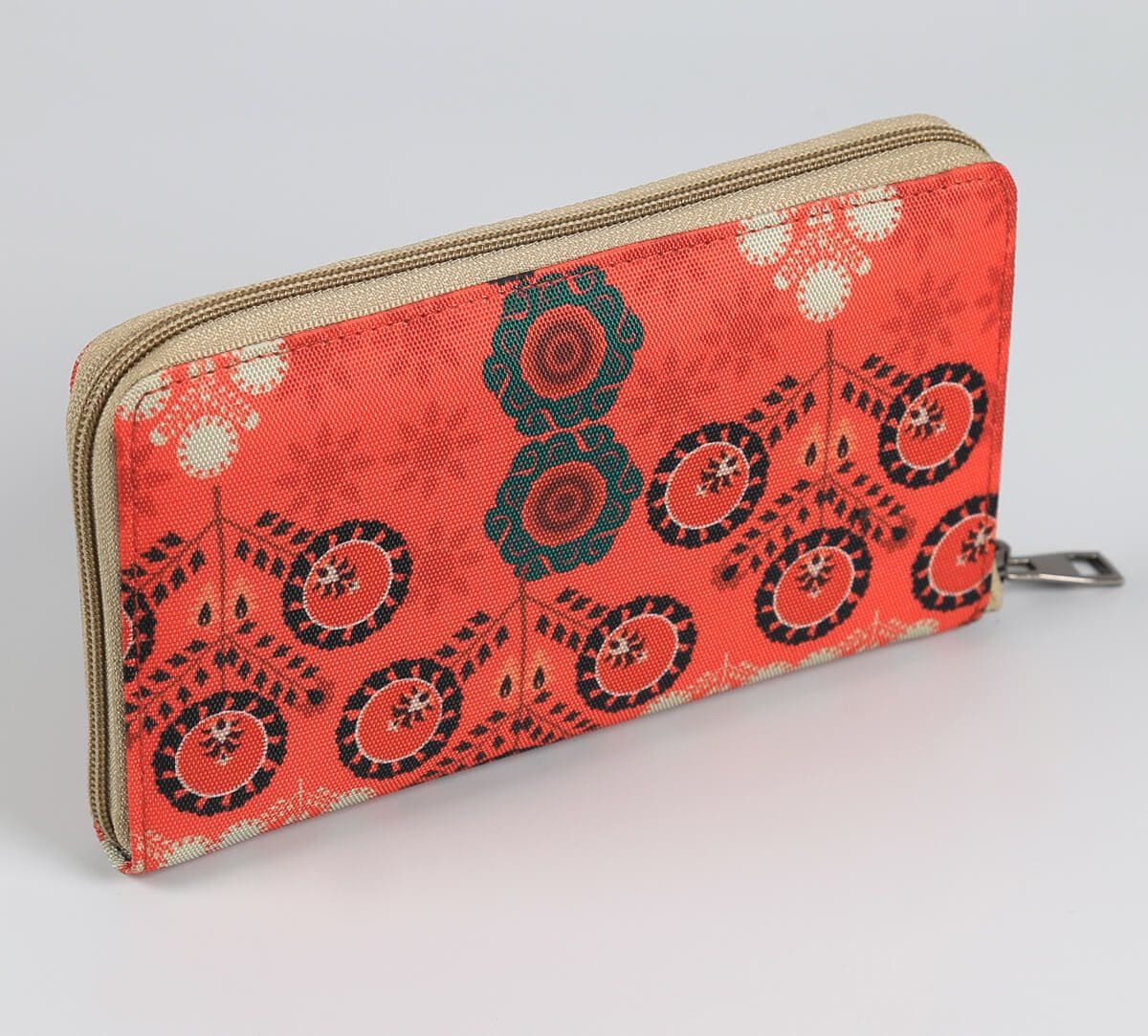 India Circus by Krsnaa Mehta Raceme Rosettes Zipper Wallet