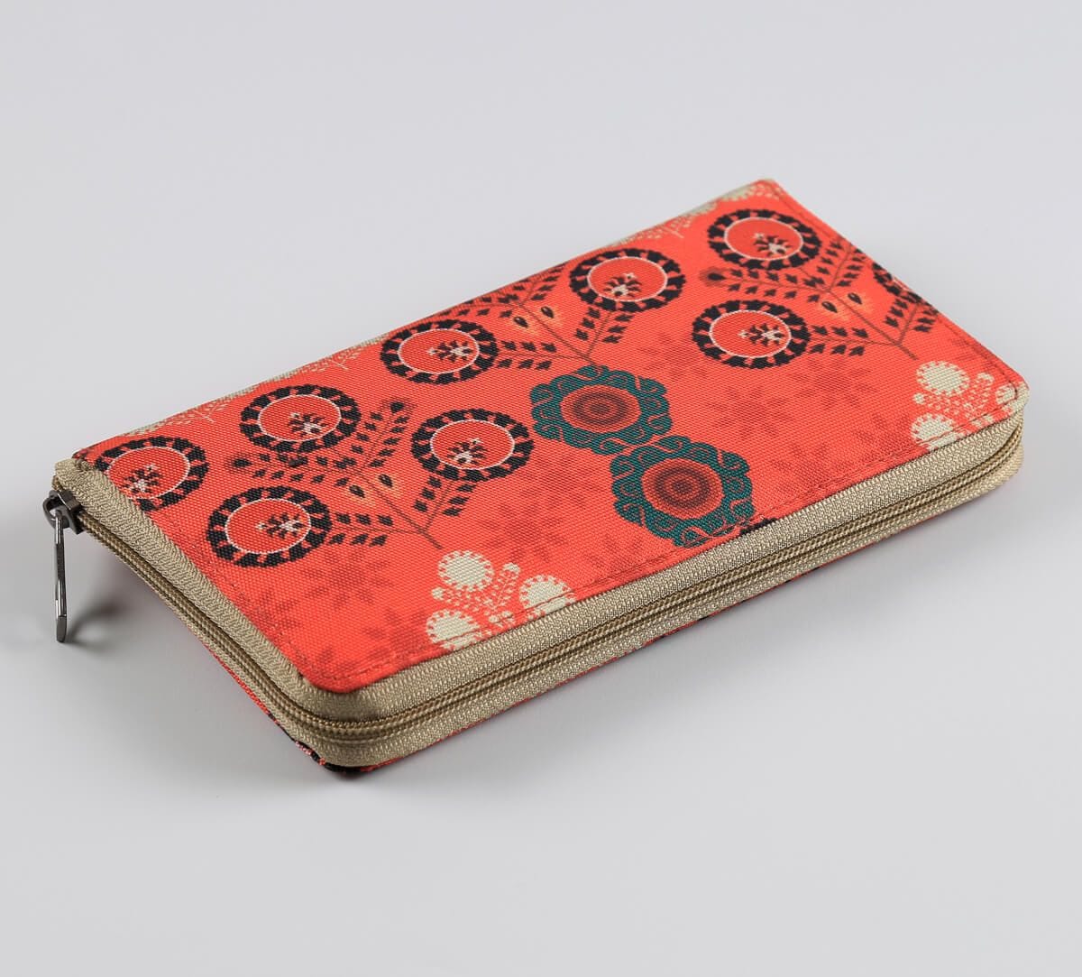 India Circus by Krsnaa Mehta Raceme Rosettes Zipper Wallet