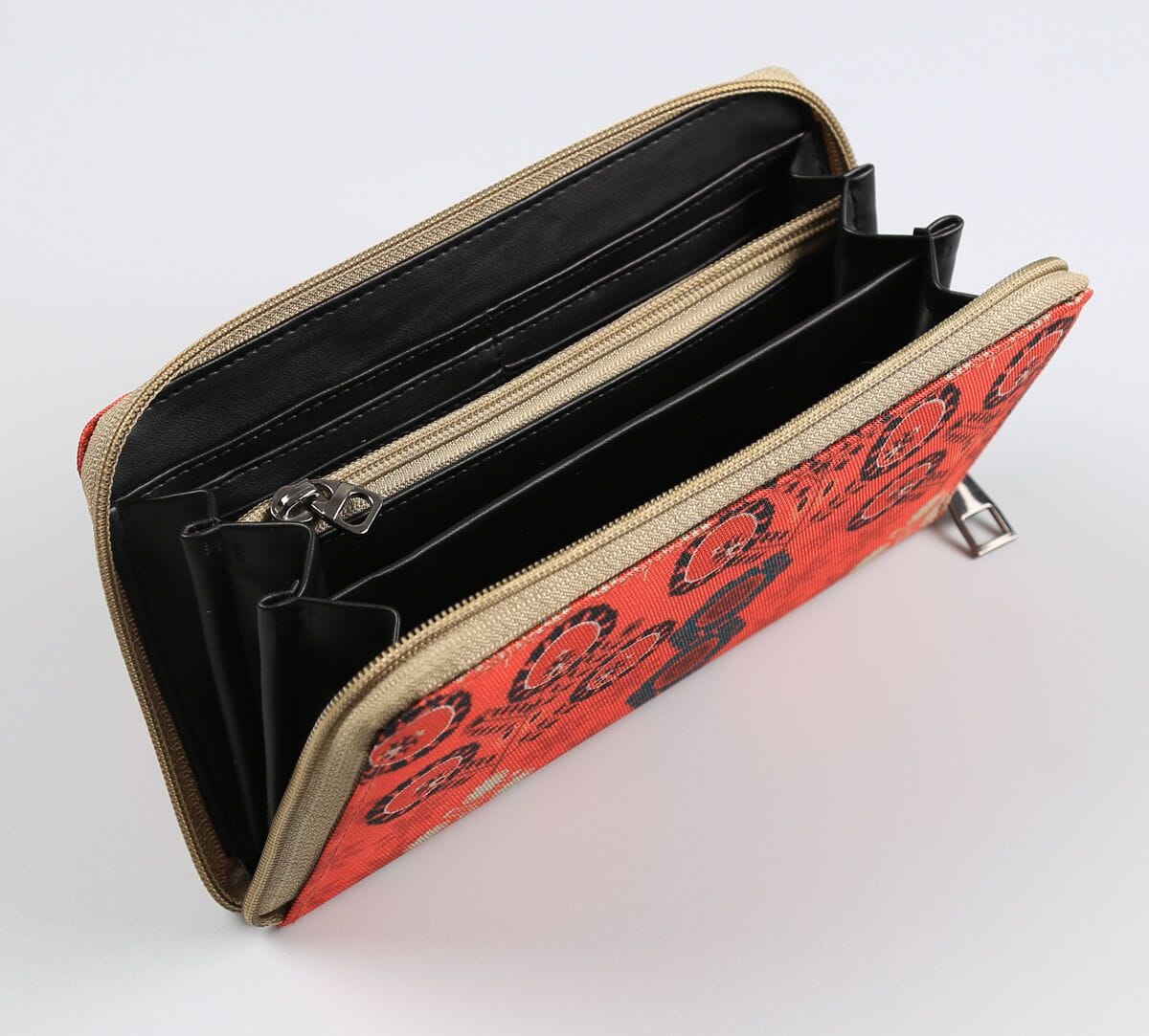 India Circus by Krsnaa Mehta Raceme Rosettes Zipper Wallet