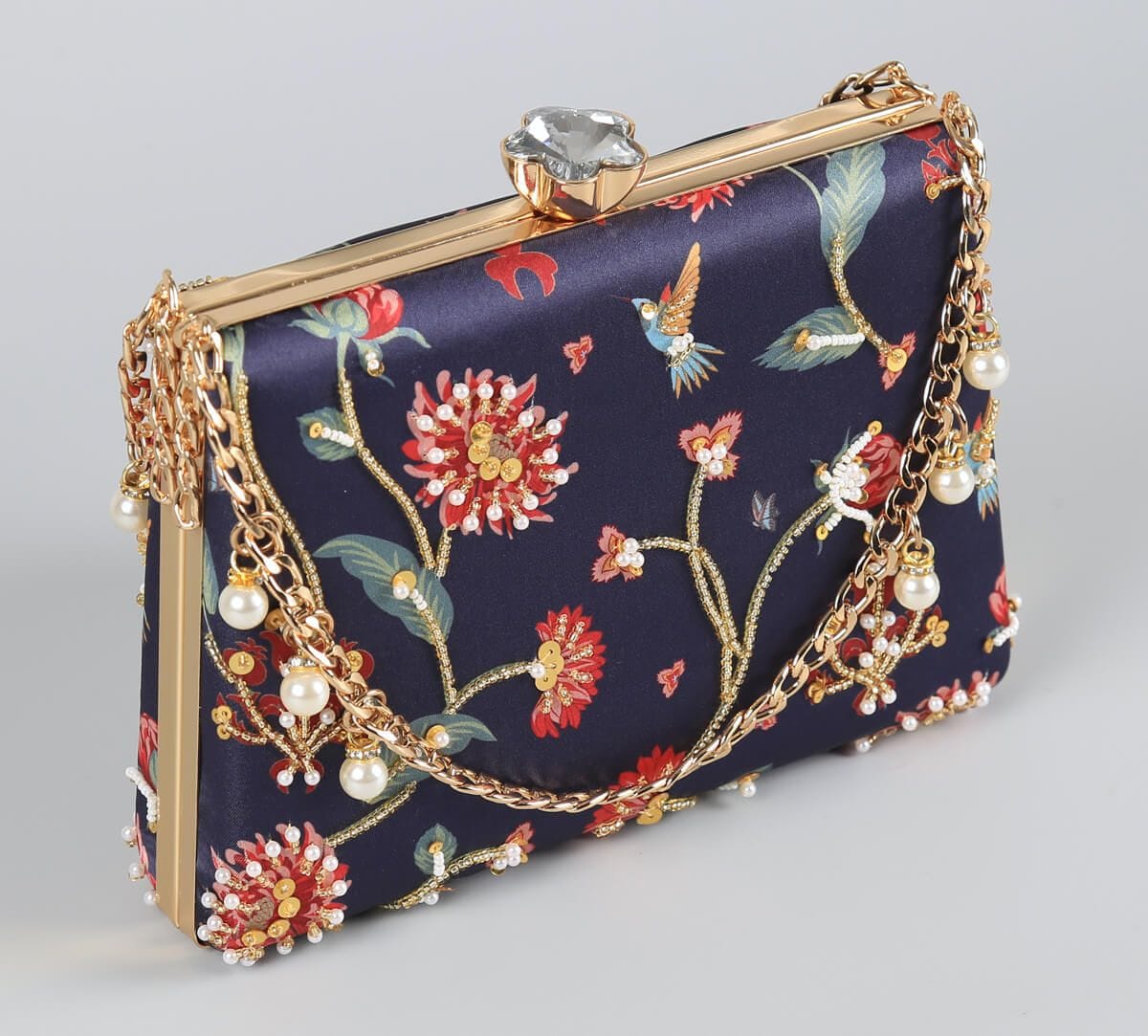 India Circus by Krsnaa Mehta Zinnian Jazz Embroided Clutch