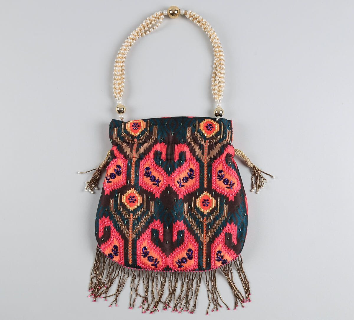 India Circus by Krsnaa Mehta Quivering Sublime Embroided Potli Bag