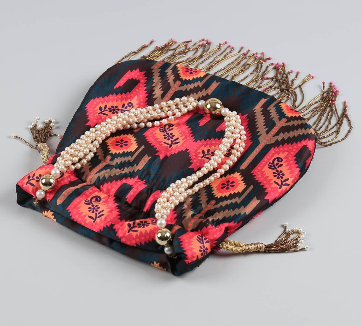India Circus by Krsnaa Mehta Quivering Sublime Embroided Potli Bag