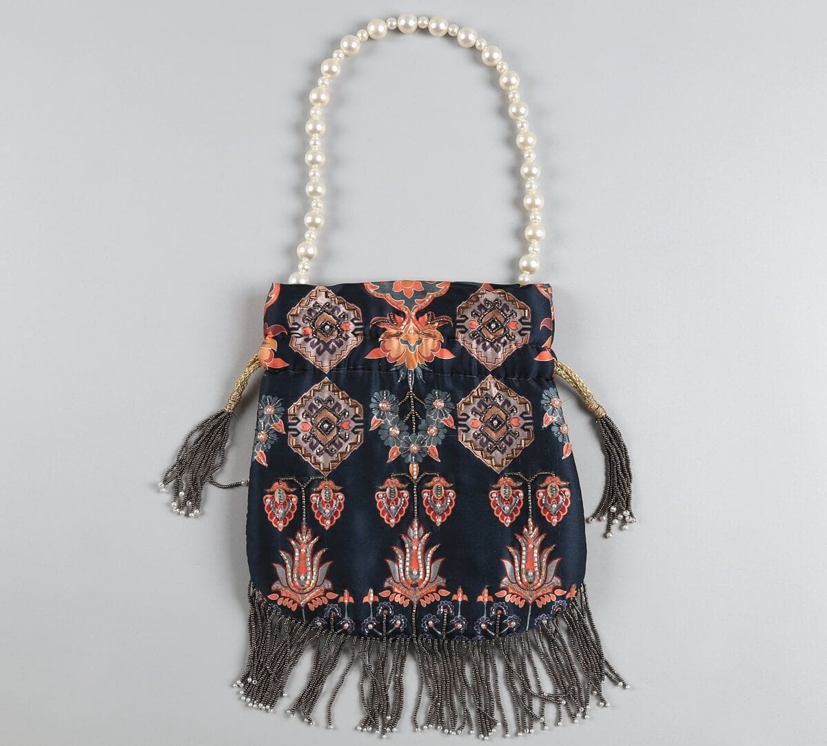 India Circus by Krsnaa Mehta Evergreen Essence Embroided Potli Bag