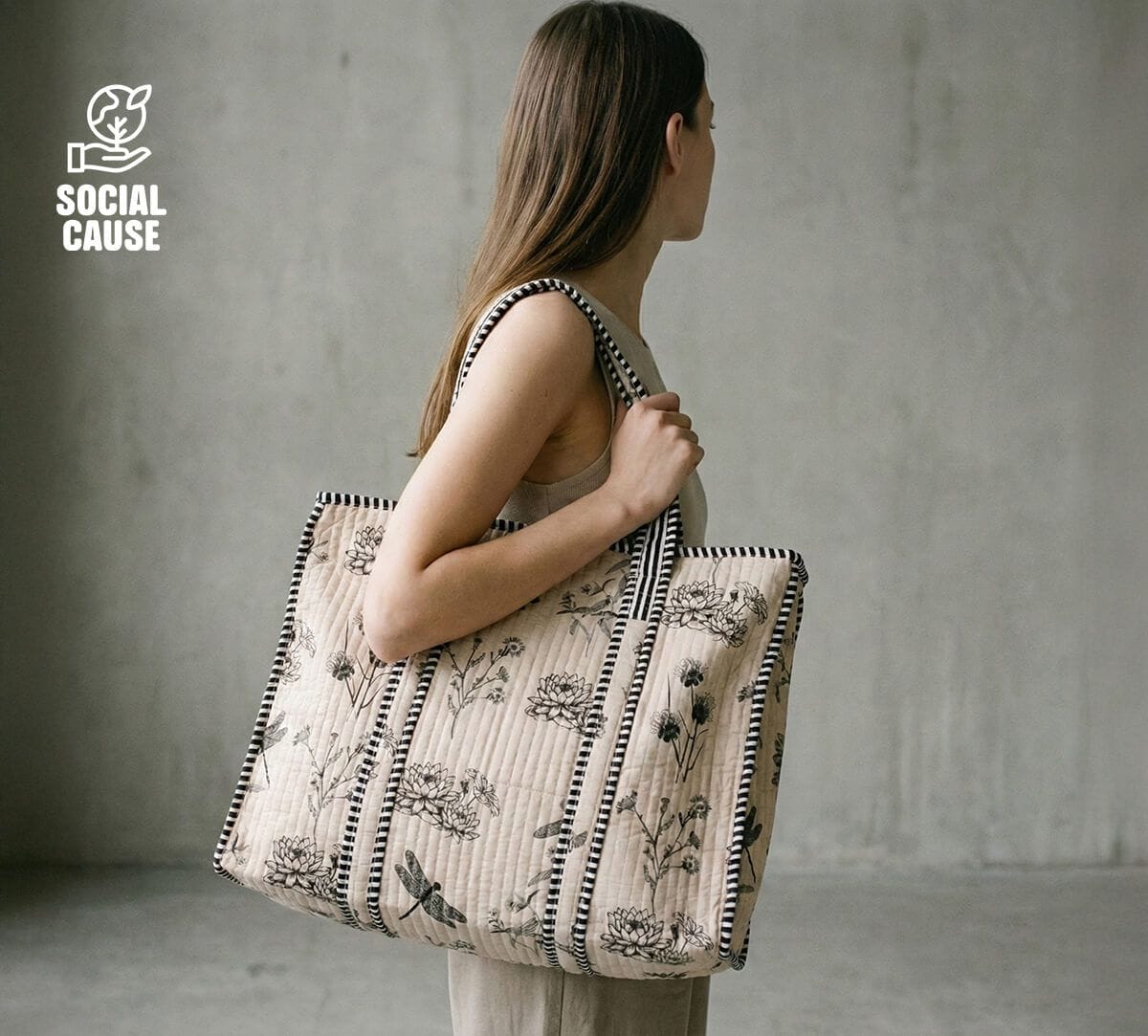 NGCPR Collection - Ghats Garden Quilted Tote Bag