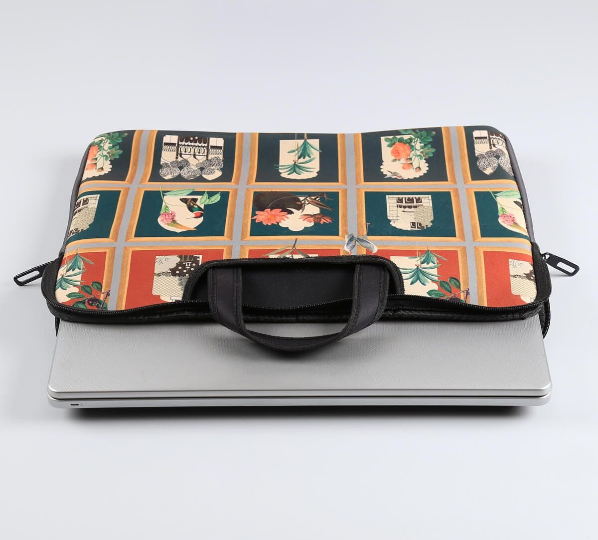 India Circus by Krsnaa Mehta Fluttering Blooms Laptop Bag