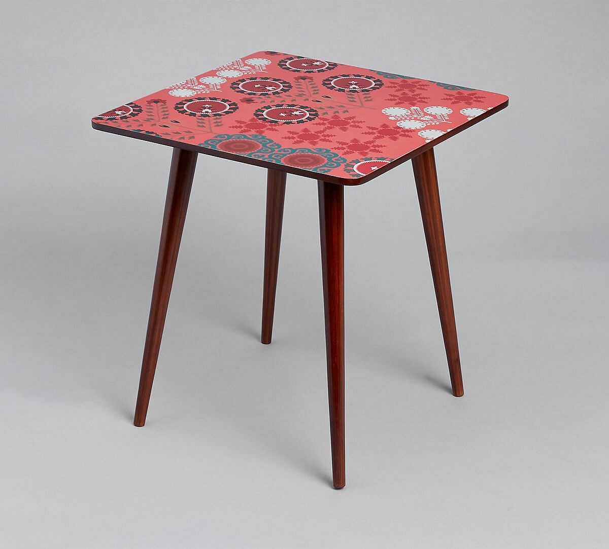 India Circus by Krsnaa Mehta Raceme Rosettes Square Side Table