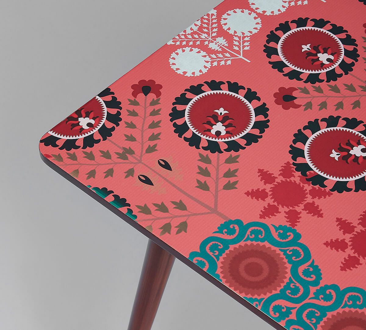 India Circus by Krsnaa Mehta Raceme Rosettes Square Side Table