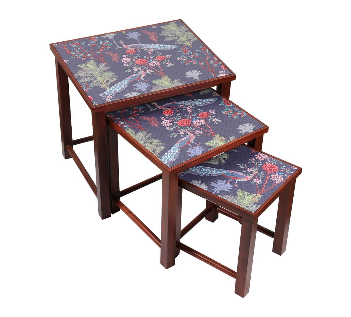 India Circus by Krsnaa Mehta Peacock Garden Nesting Table