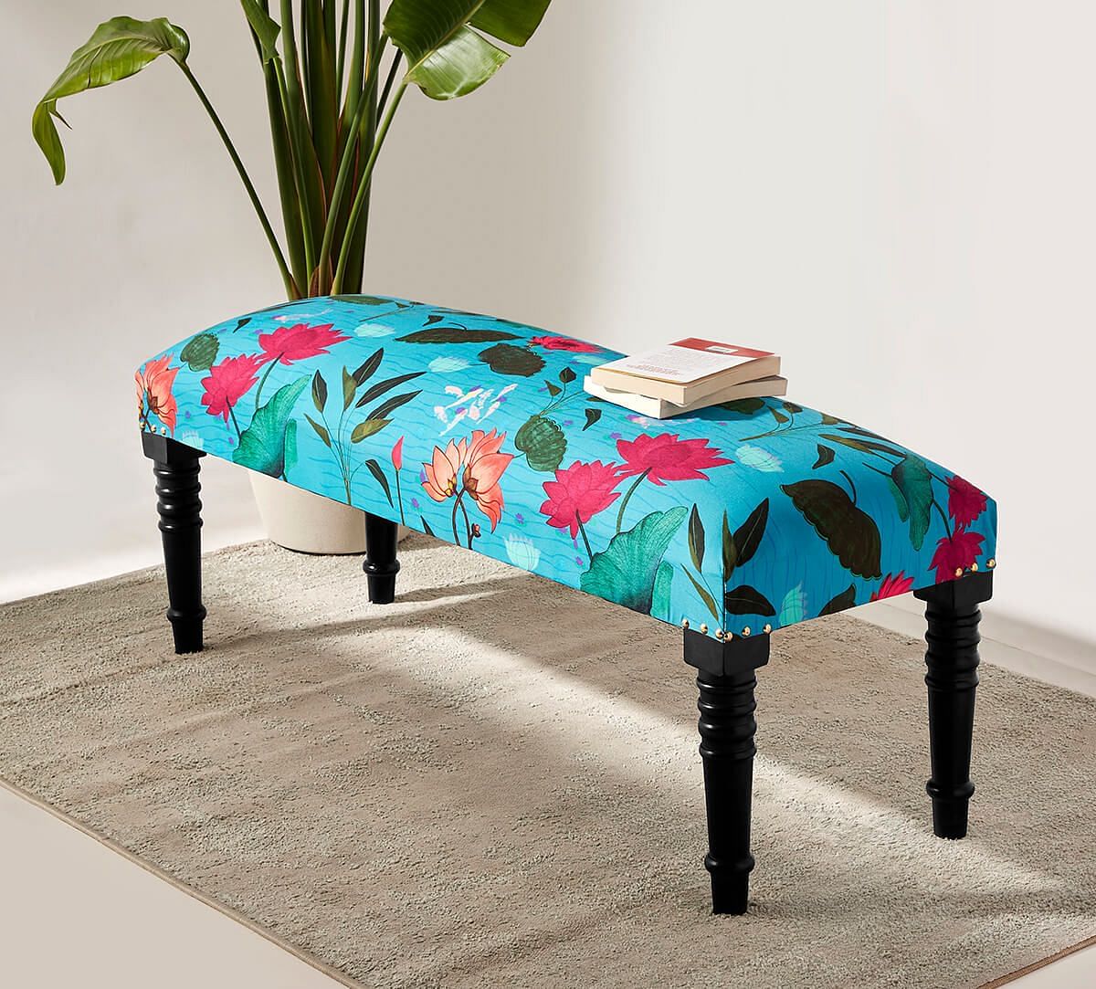 India Circus by Krsnaa Mehta Blossomy Mosaic Wooden Bench