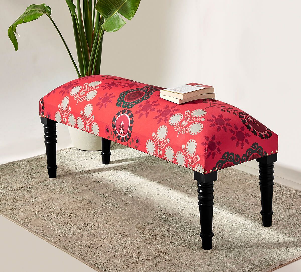 India Circus by Krsnaa Mehta Raceme Rosettes Wooden Bench