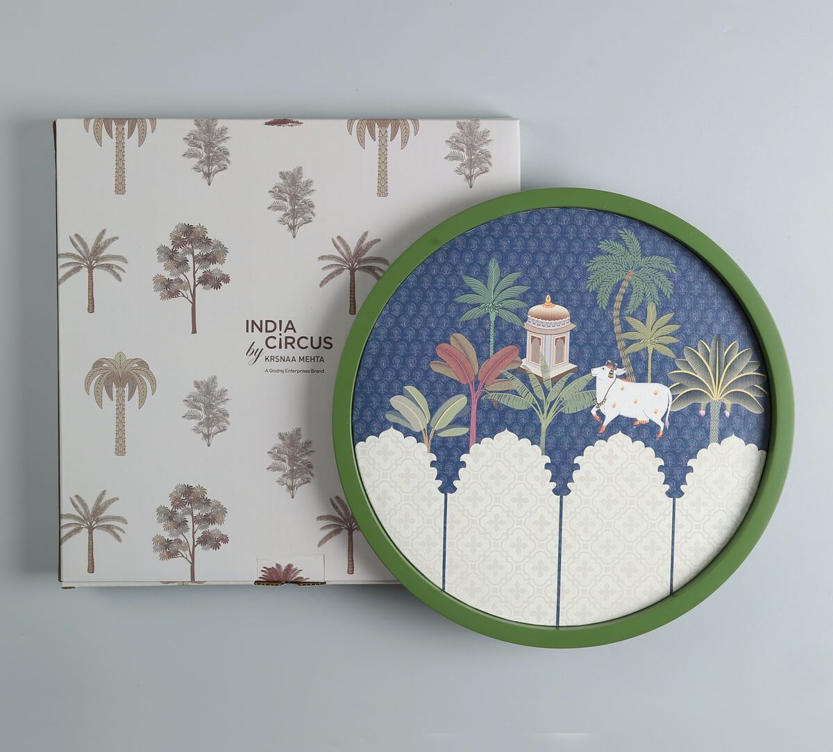 India Circus by Krsnaa Mehta Kaamdhenus Quest Wall Deco Plate