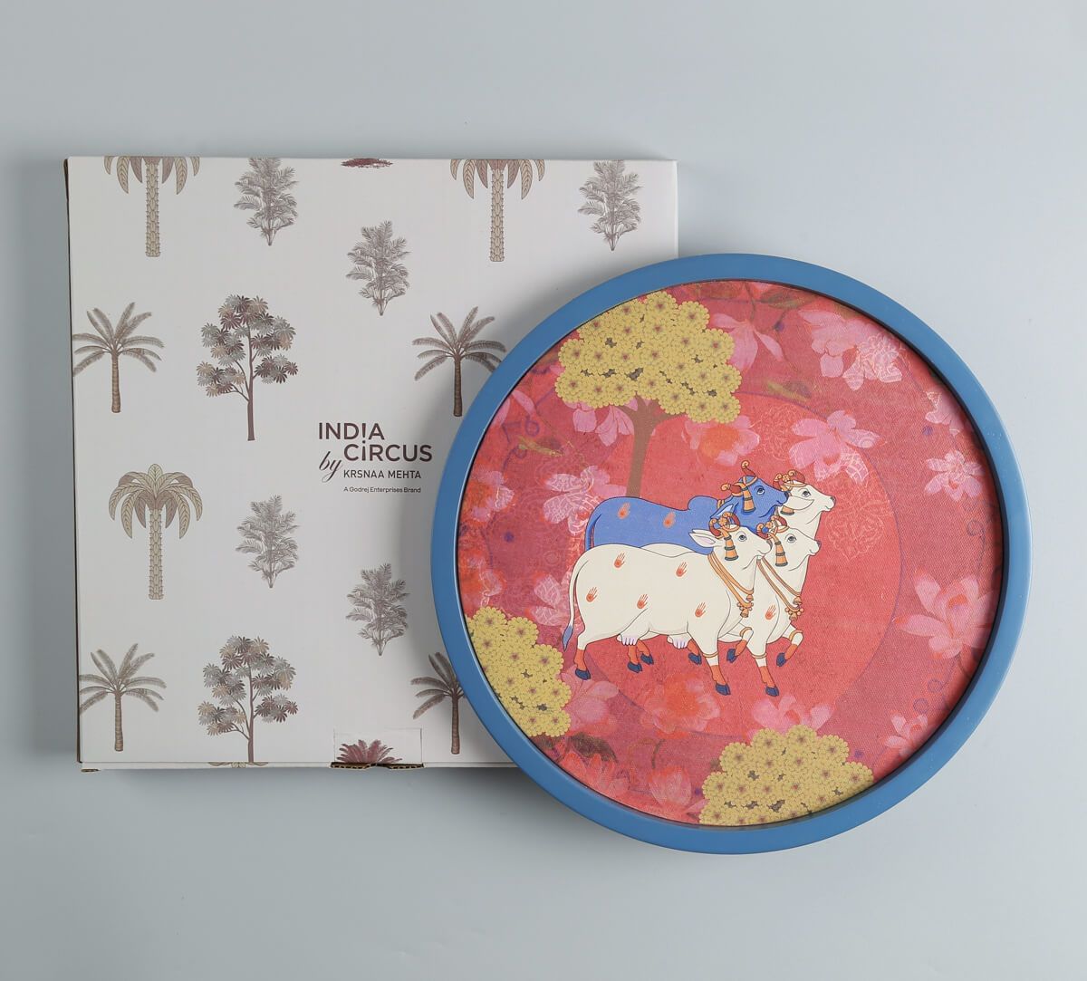 India Circus by Krsnaa Mehta Farms of Vrindavan Wall Deco Plate