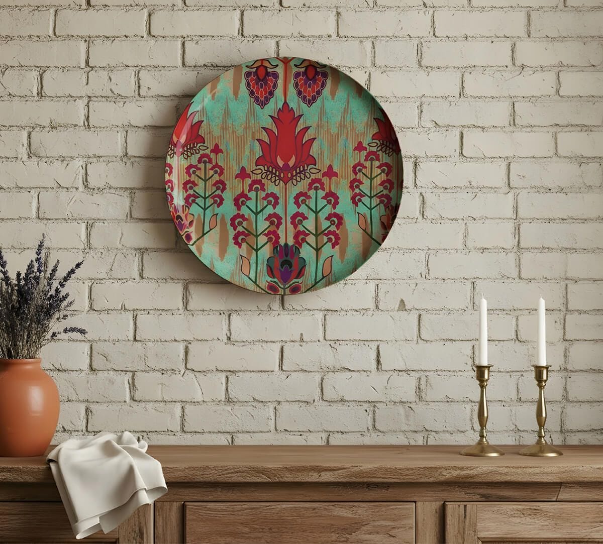 India Circus by Krsnaa Mehta Teal Cymose 8