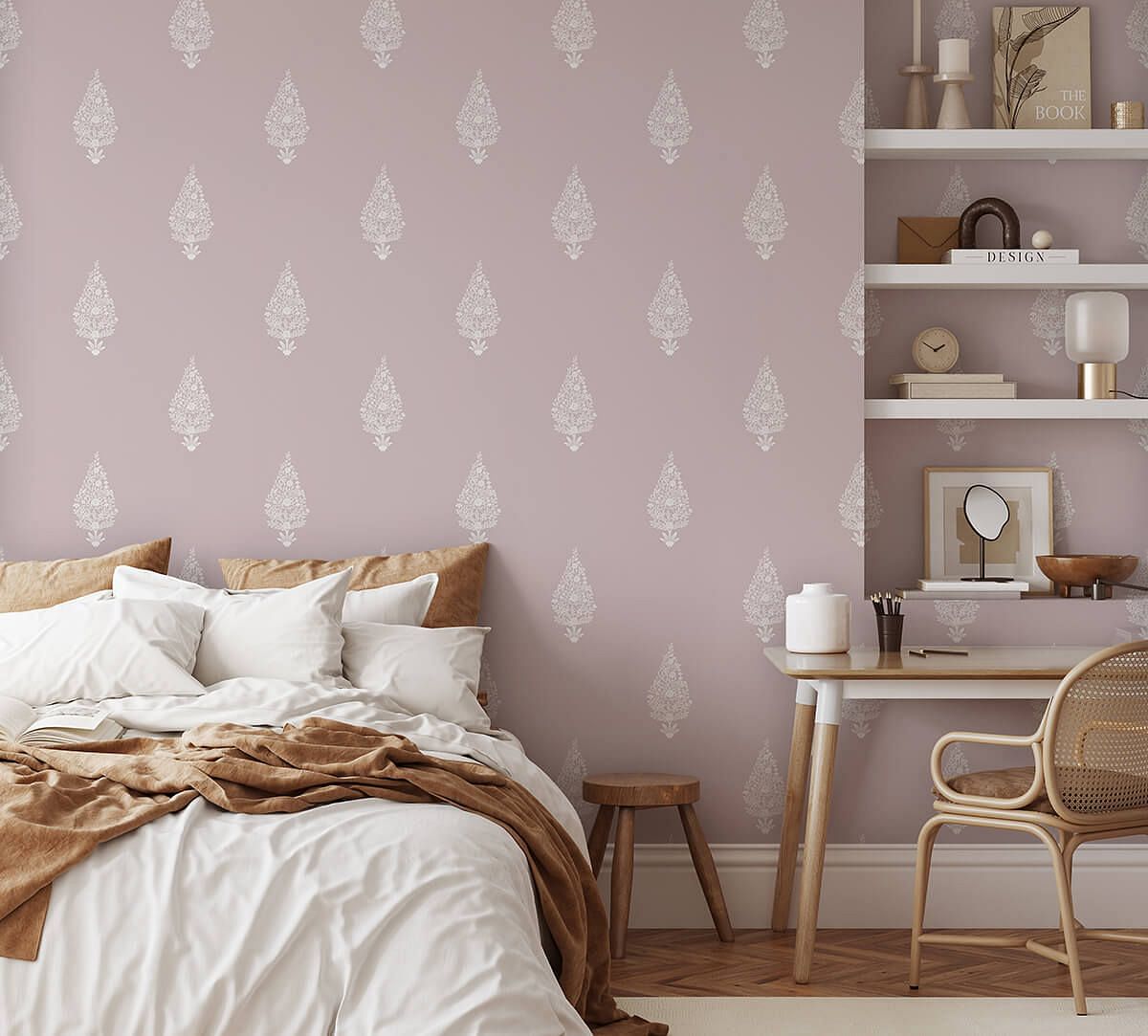 India Circus by Krsnaa Mehta Bouquet of Drops Sandstone Wallpaper