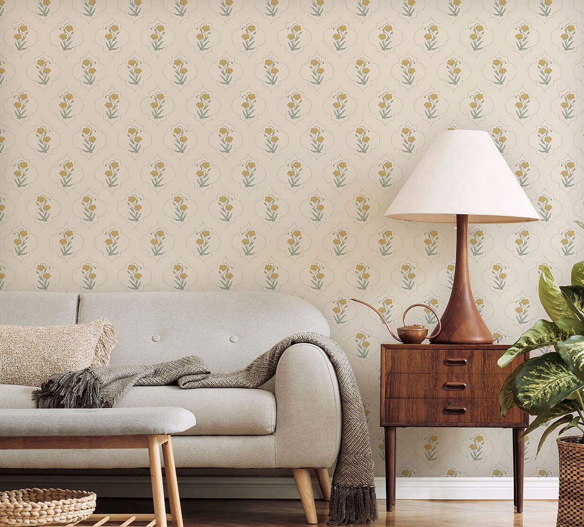India Circus by Krsnaa Mehta Dews of Heaven Golden Wallpaper
