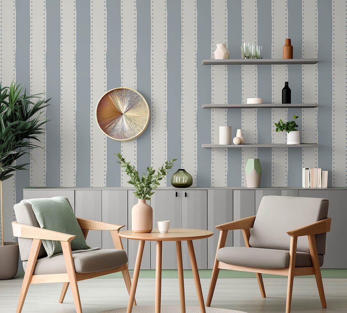 India Circus by Krsnaa Mehta Gray Weaves on Wallpaper