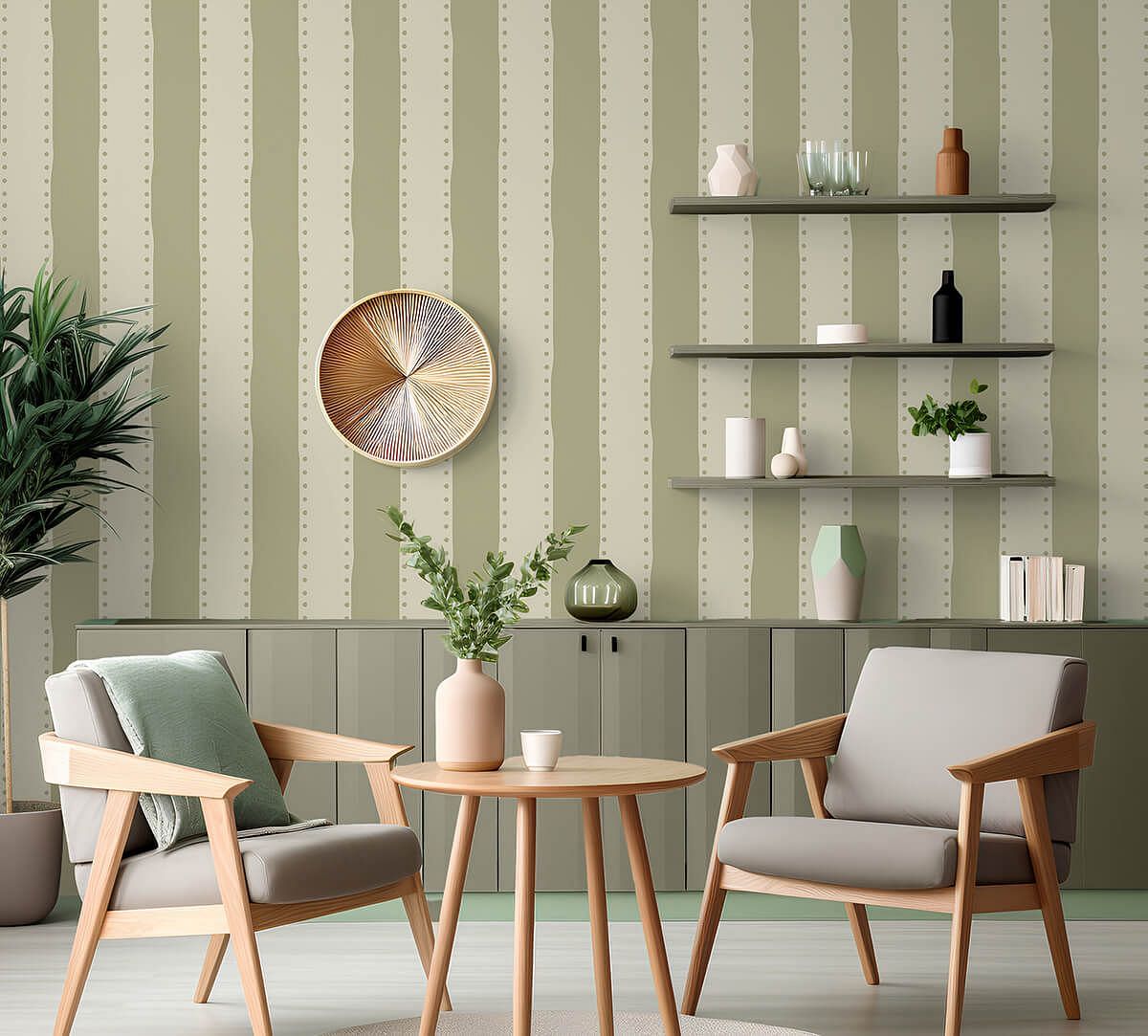 India Circus by Krsnaa Mehta Moss Weaves on Wallpaper