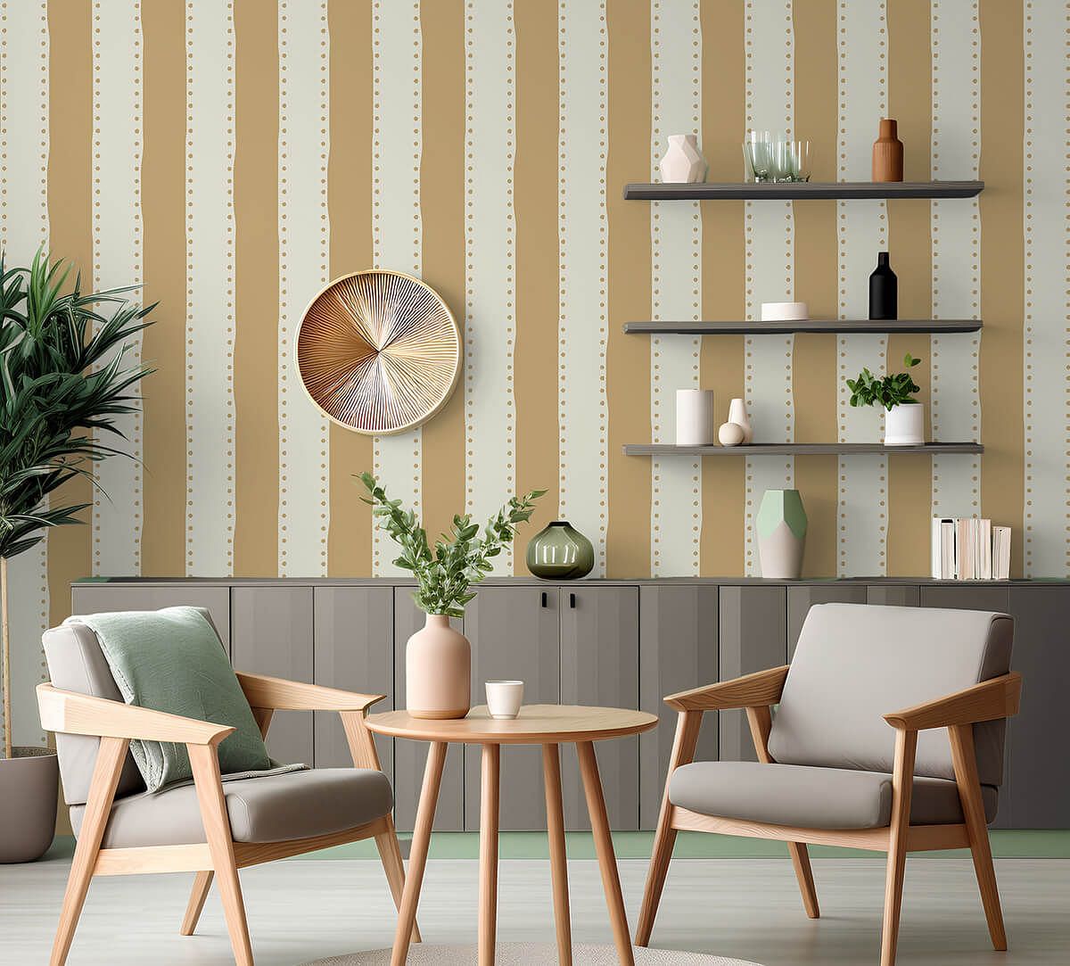 India Circus by Krsnaa Mehta Ochre Weaves on Wallpaper