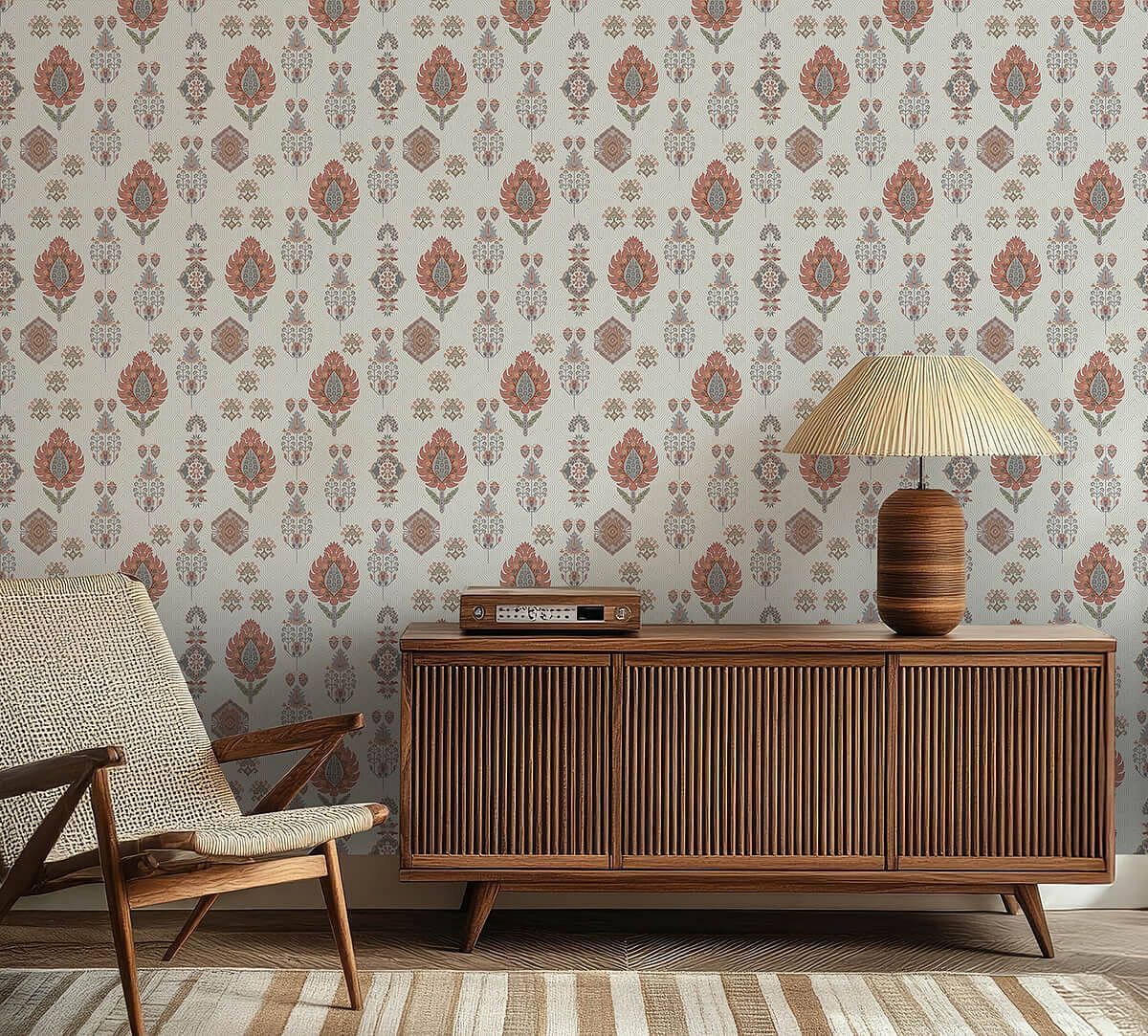 India Circus by Krsnaa Mehta Mystifying Dazzle Sand Wallpaper