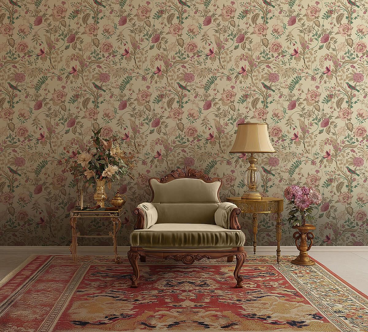 India Circus by Krsnaa Mehta Rustic Realm Clay Wallpaper