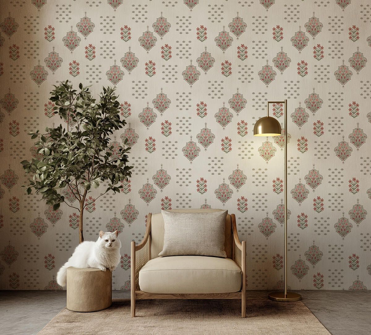 India Circus by Krsnaa Mehta Pearl Floret Delight Wallpaper