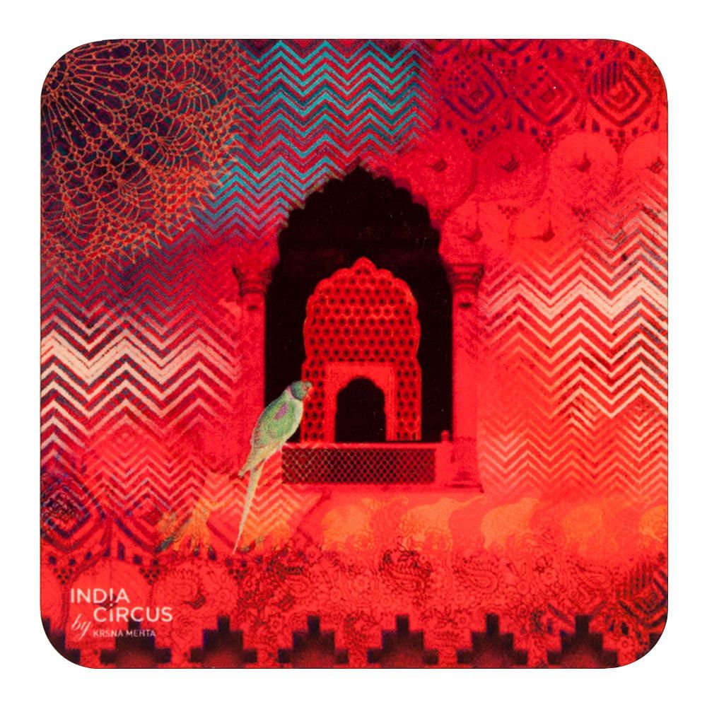 Parrot and Palace MDF Coasters - (Set of 6)