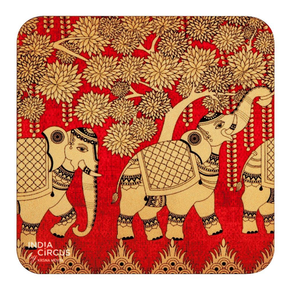 Elephant Grandiose MDF Coasters - (Set of 6)