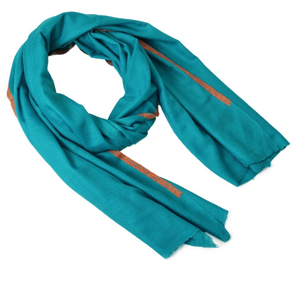 Celestial Blue Cashmere Shawl