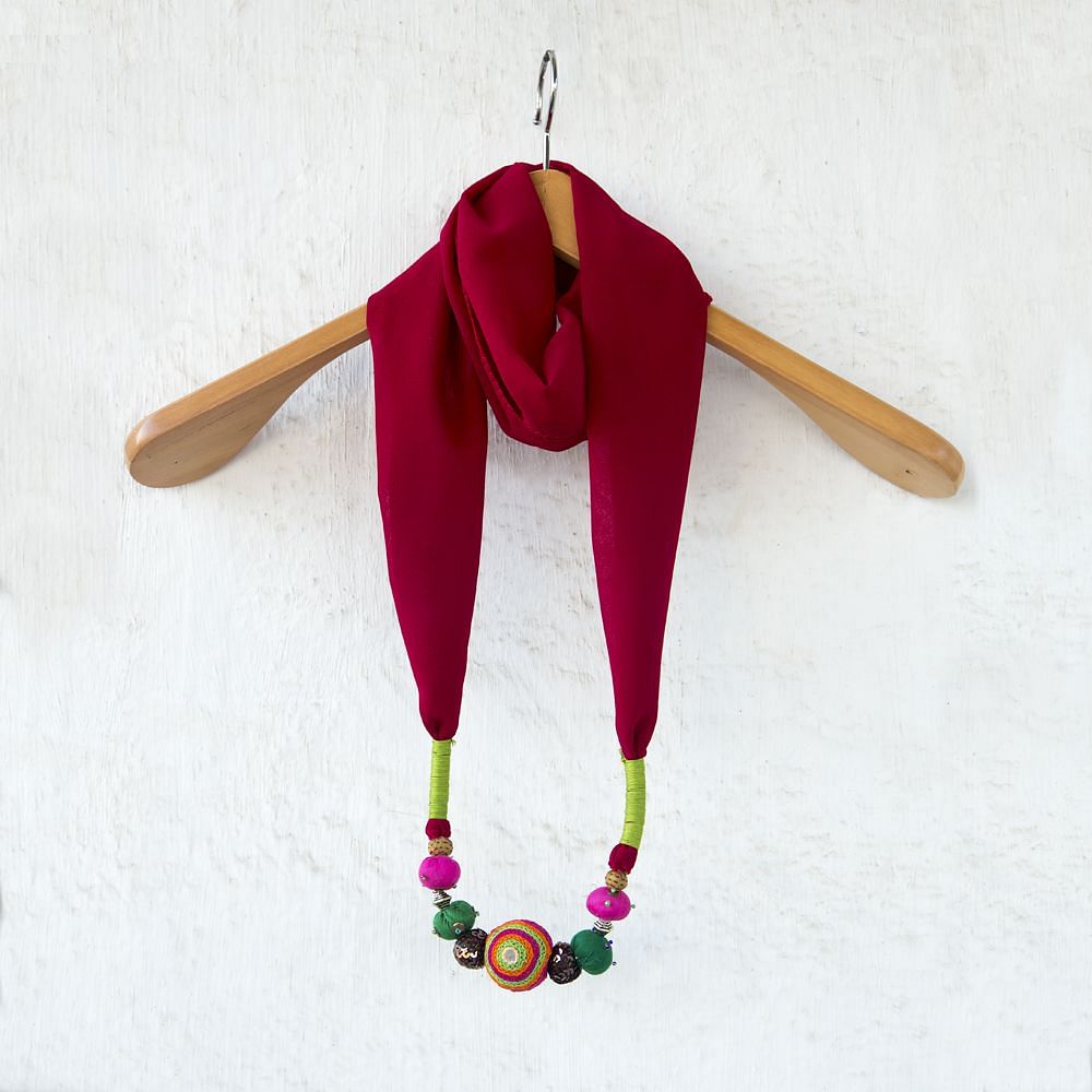 Crimson Dahlia Stole