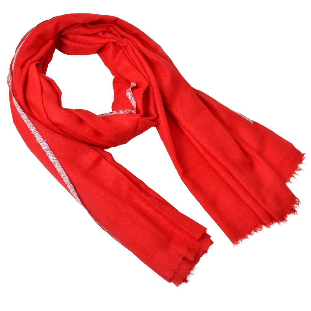 Crimson Garnet Cashmere Shawl