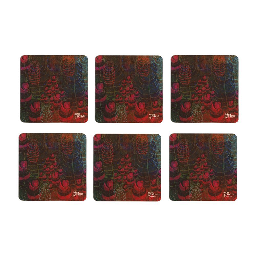 Fern Forest Rubber Coasters - (Set of 6)