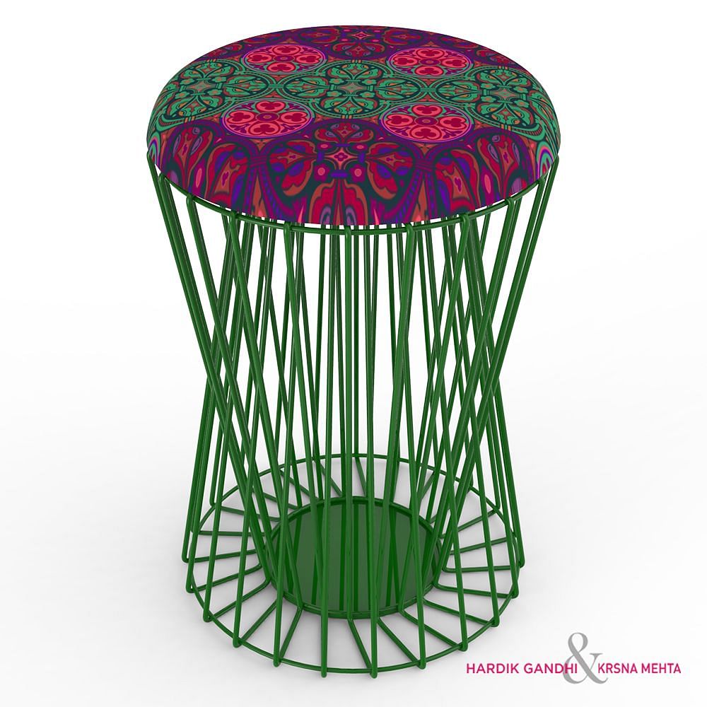 Kuheli Floral Magic Sitting Stool