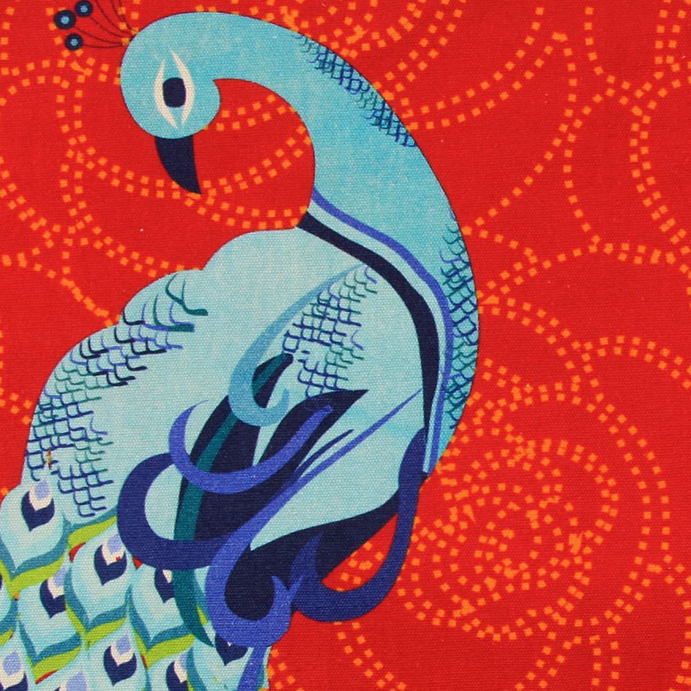 Floral Peacock Dance Table Mat and Napkin(Set of 6)