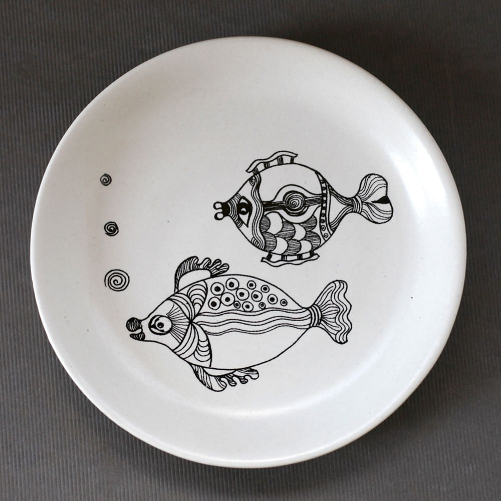 Flora & Fauna Round Platter (Set of 4)