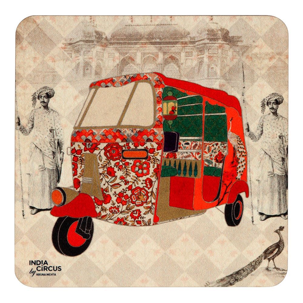 Auto Tripping Mason MDF Coaster - (Set of 6)