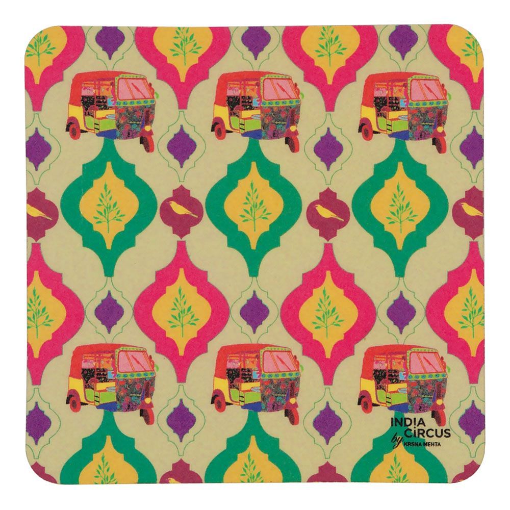 Autocracy of Colors Rubber Coaster - (Set of 6)