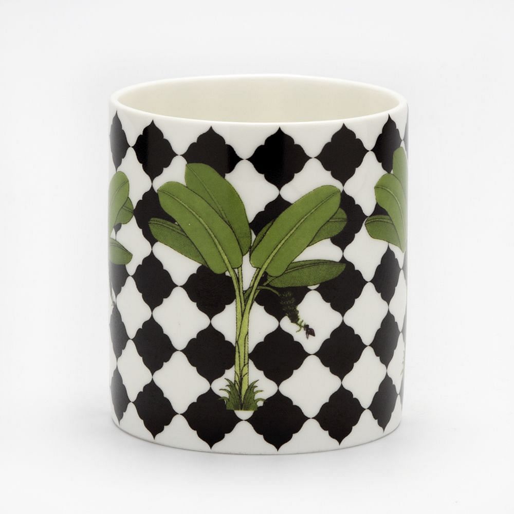 Banana Chequered Leaf Coffee Mug