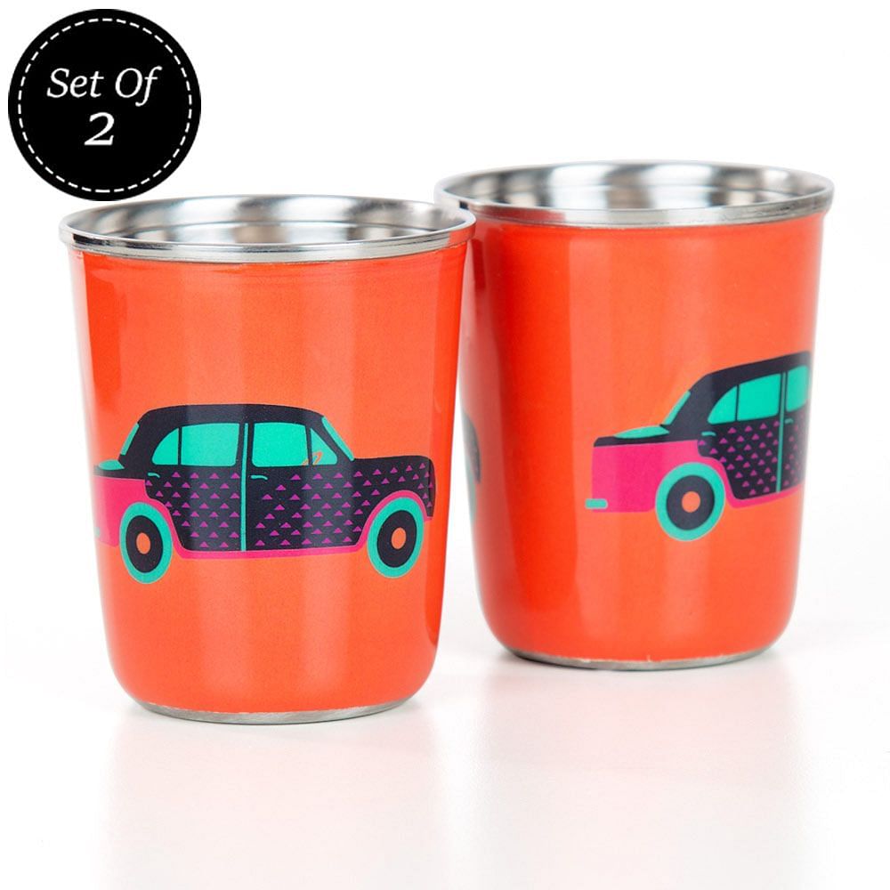 Blueberry Nights Small Steel Tumbler (Set of 2)