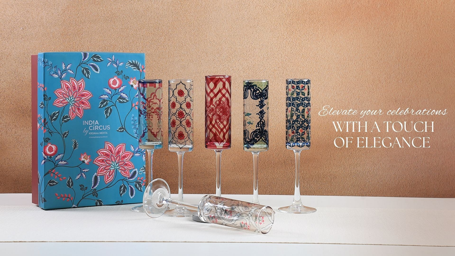 Tropic Tryst Champagne Glass Set of 2