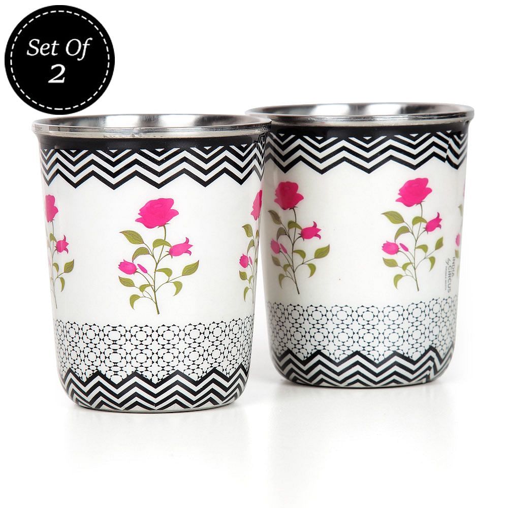 Chevron Insignia Small Steel Tumbler (Set of 2)