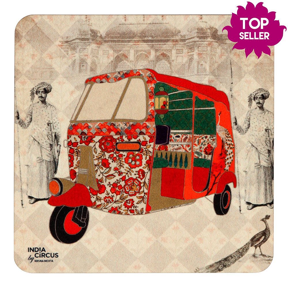 Auto Tripping Mason MDF Coaster - (Set of 6)