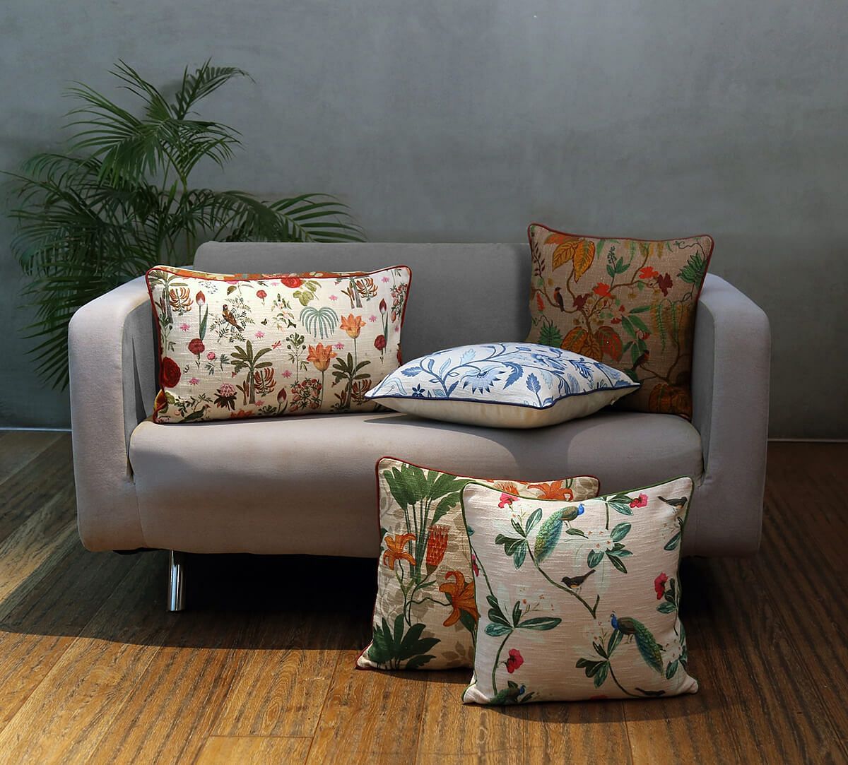 Liliums Love 14 x 24 Cotton Slub Cushion Cover Set of 2