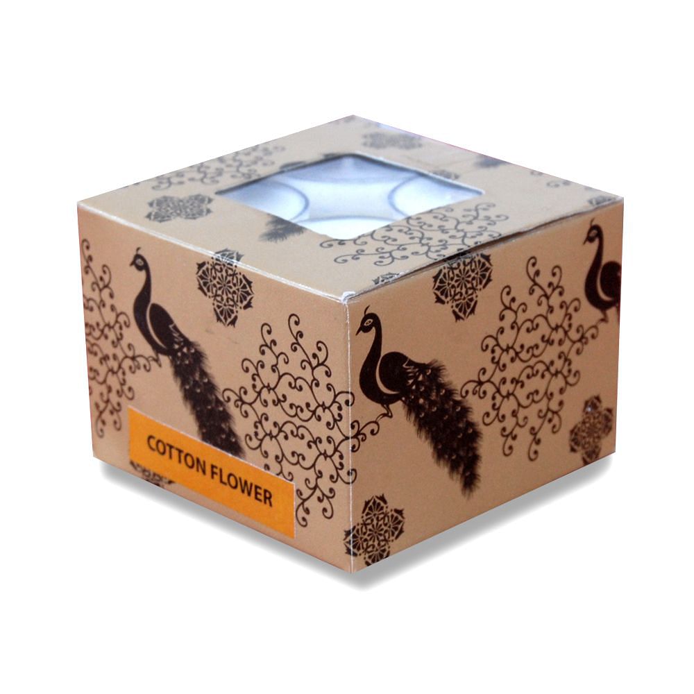 Morning Raga T-Light candles - Cotton Flower Scented - (Set of 12)
