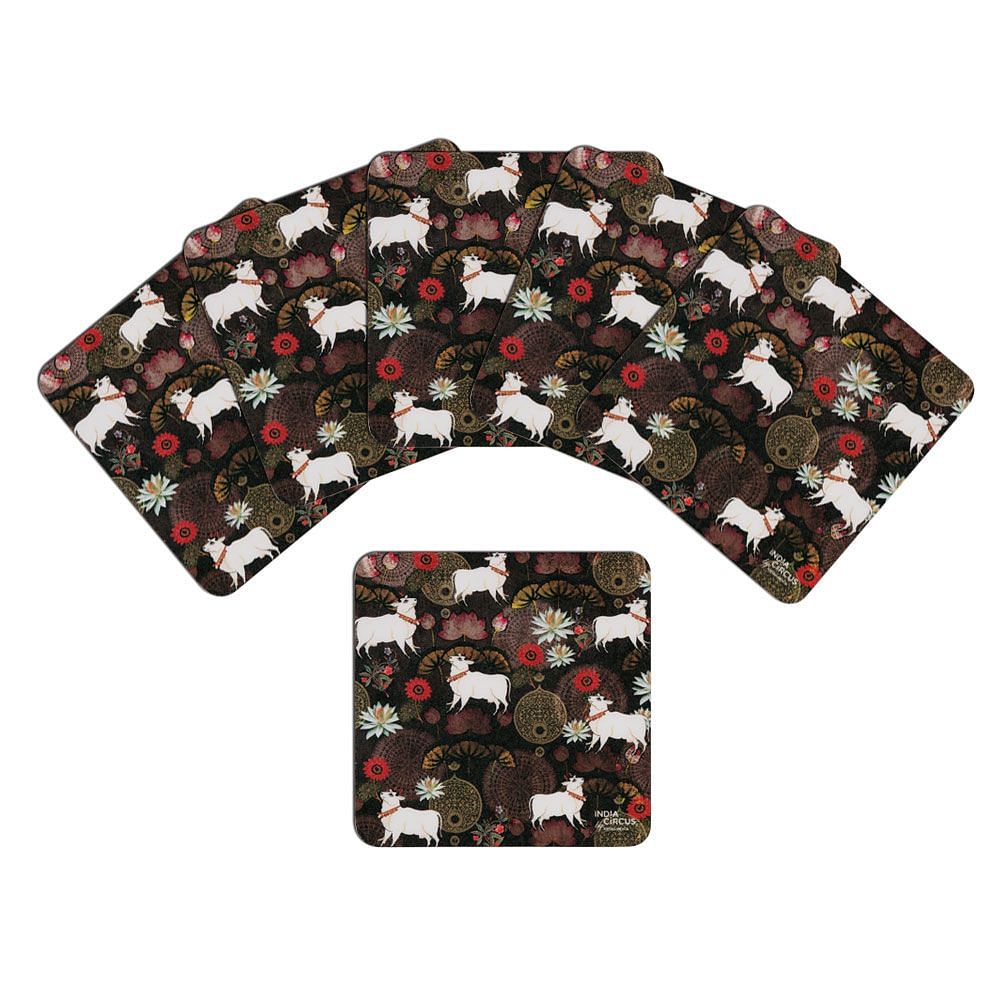 Dance of Rasa Rubber Coaster - (Set of 6)