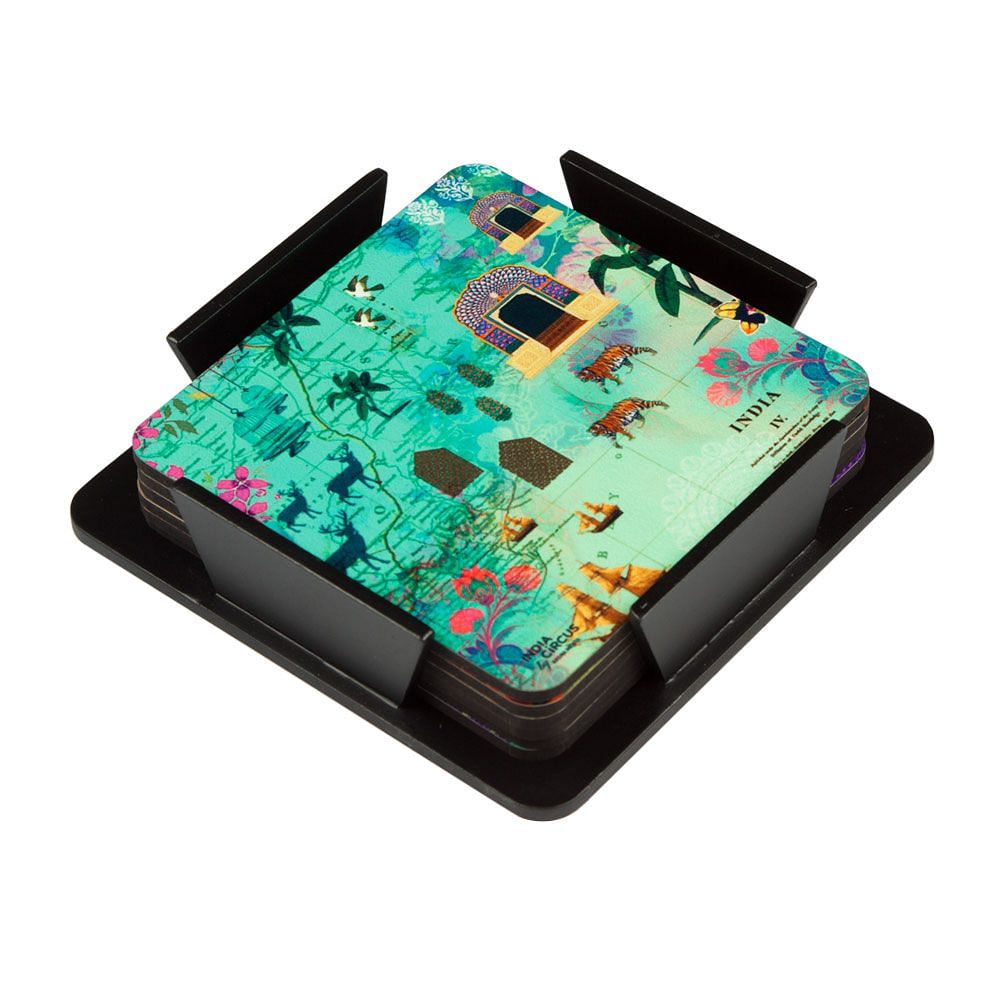 Desi  Wonderland MDF Coaster - (Set of 6)